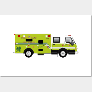 Miami Dade Fire Rescue Ambulance Florida (Spartan Furion) Posters and Art